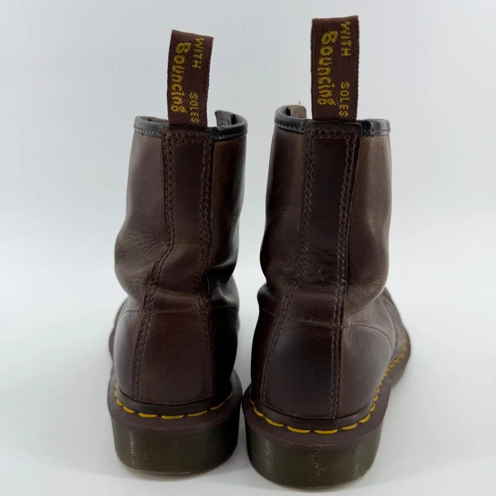 Dr. Martens 1460 Boots Unisex 7L 6M Brown Crazy Horse Leather 8-Eye 11822